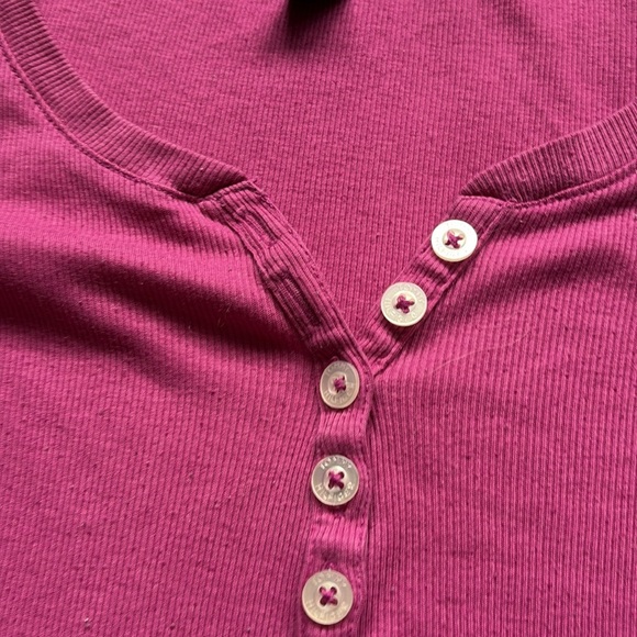 Tommy Hilfiger Pink Long Sleeve Top Button Up Large - Picture 4 of 8